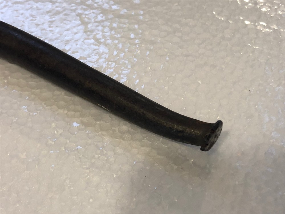 Vintage Hand Forged Primitive Tool Pry Bar Chisel Nail Puller 14.5" long