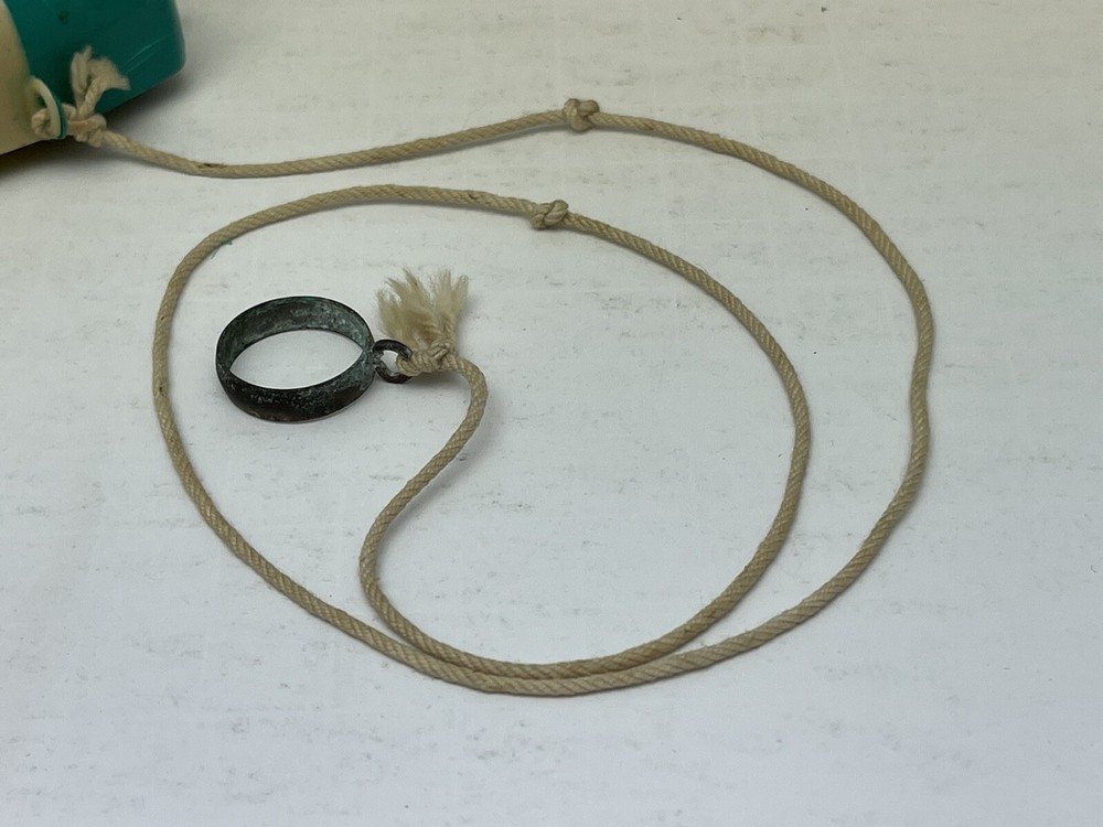 Rare Two Color Plastic Clown Pull Toy