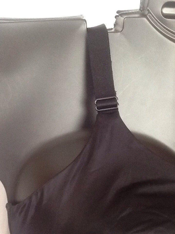 NWT Catherines No Wire Full Coverage Back Smoothing Bra Nylon Cup BLACK New