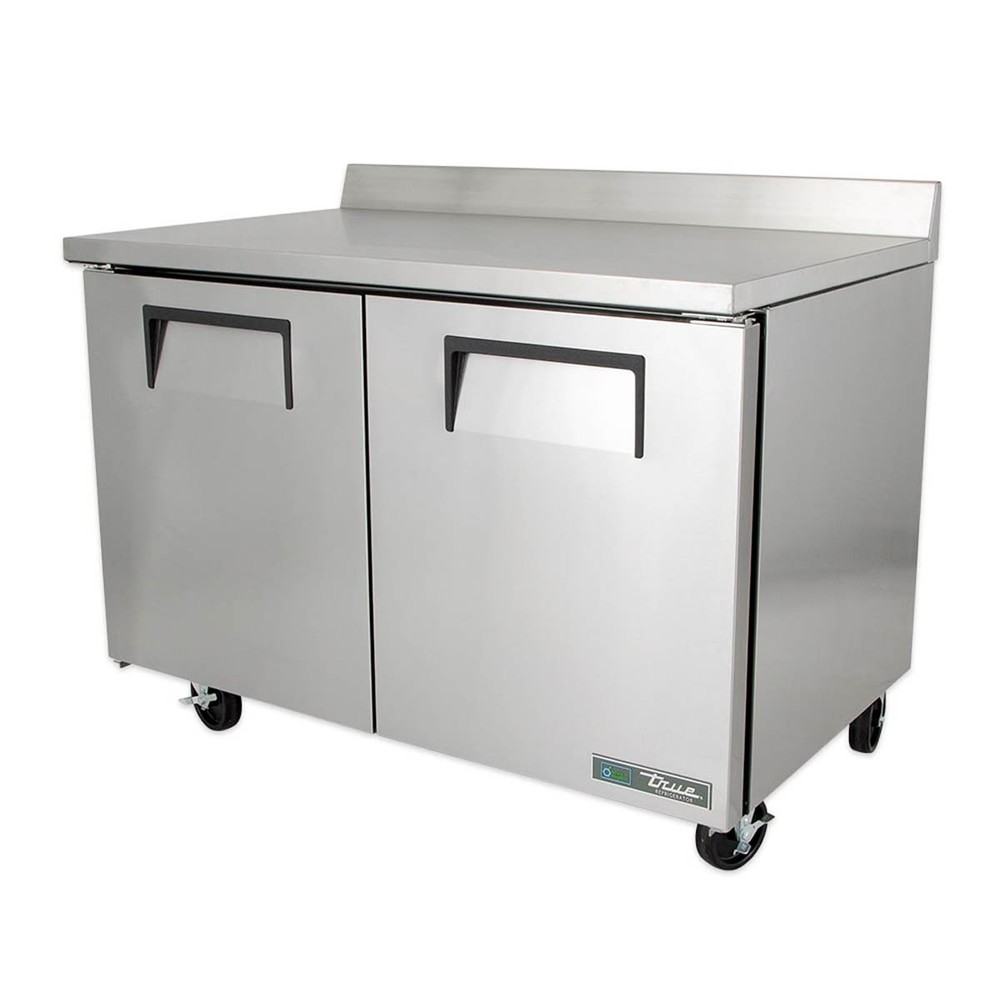True TWT-48-HC 48" 2-Section Worktop Refrigerator w/ 2 Doors, Rear Mounted