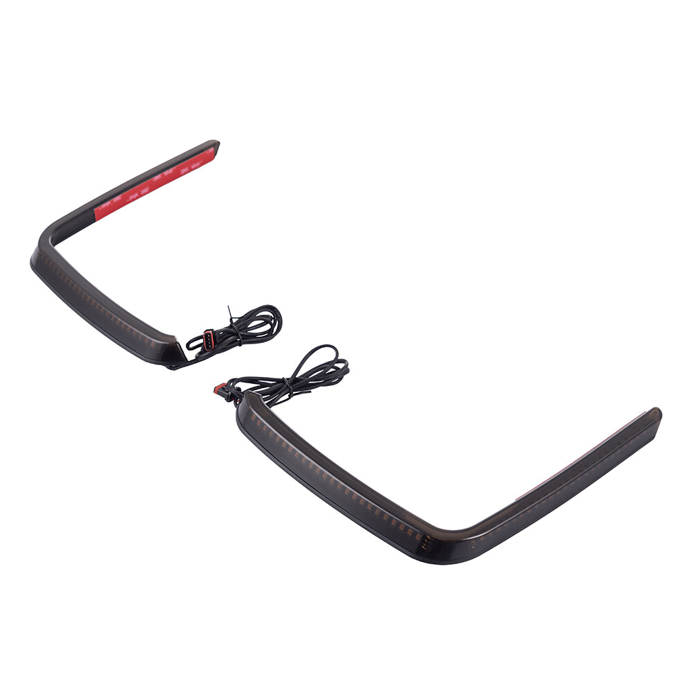 Hyper LED Light with Sequential Red Turn Signal Saddlebags Lights Advanblack