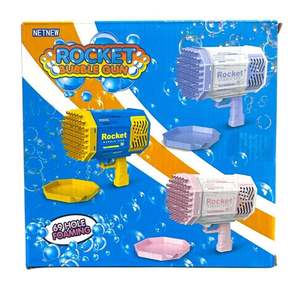 Rocket Bubble Gun For Kids - Purple