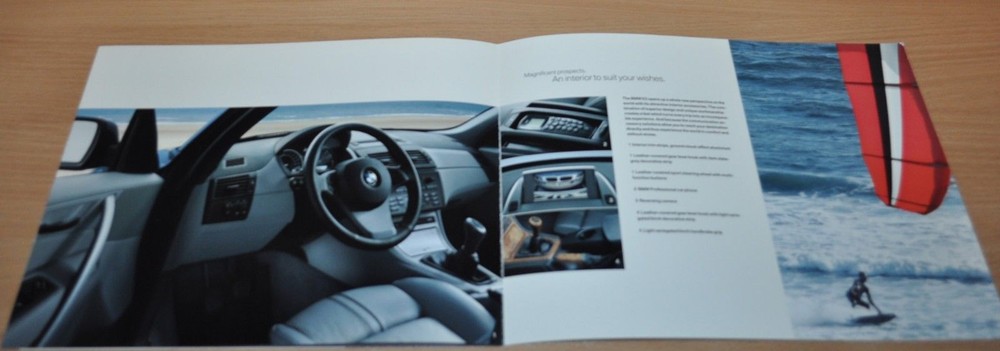 2004 BMW X3 Original accessories Brochure Prospekt ENG Edition