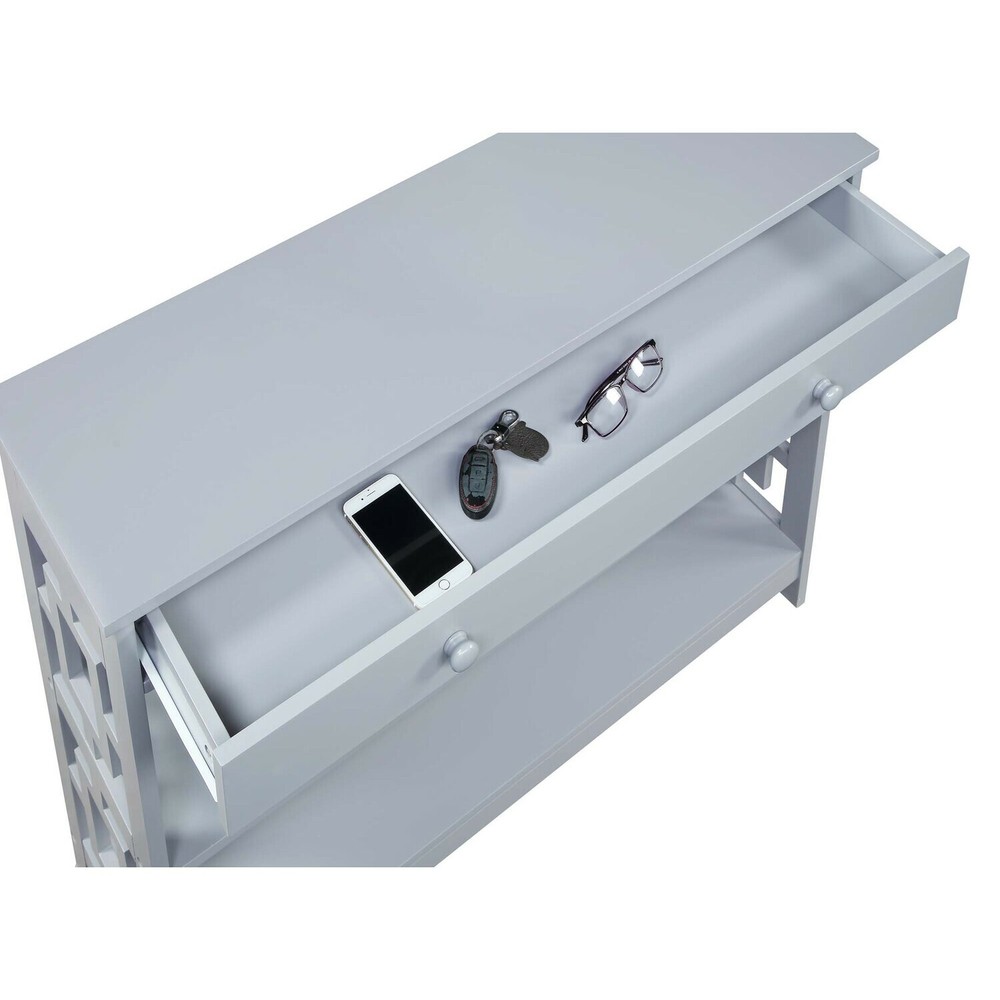 Convenience Concepts Town Square 1 Drawer Console Table