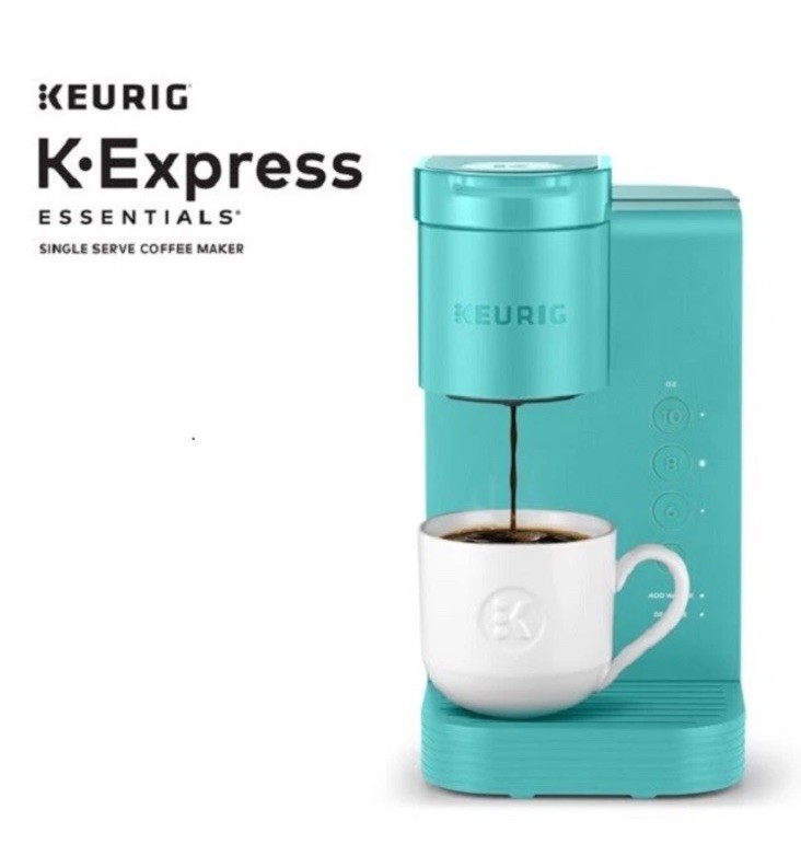 Keurig K-Express Single Coffee Maker, Tropical Blue - Simple Button Controls New