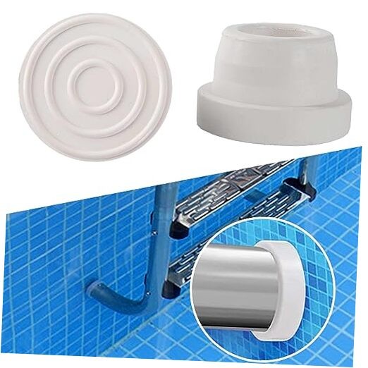 (-Pack, White) Inside Pools Ladder Bumpers for Inground Pools Inside Plug 2