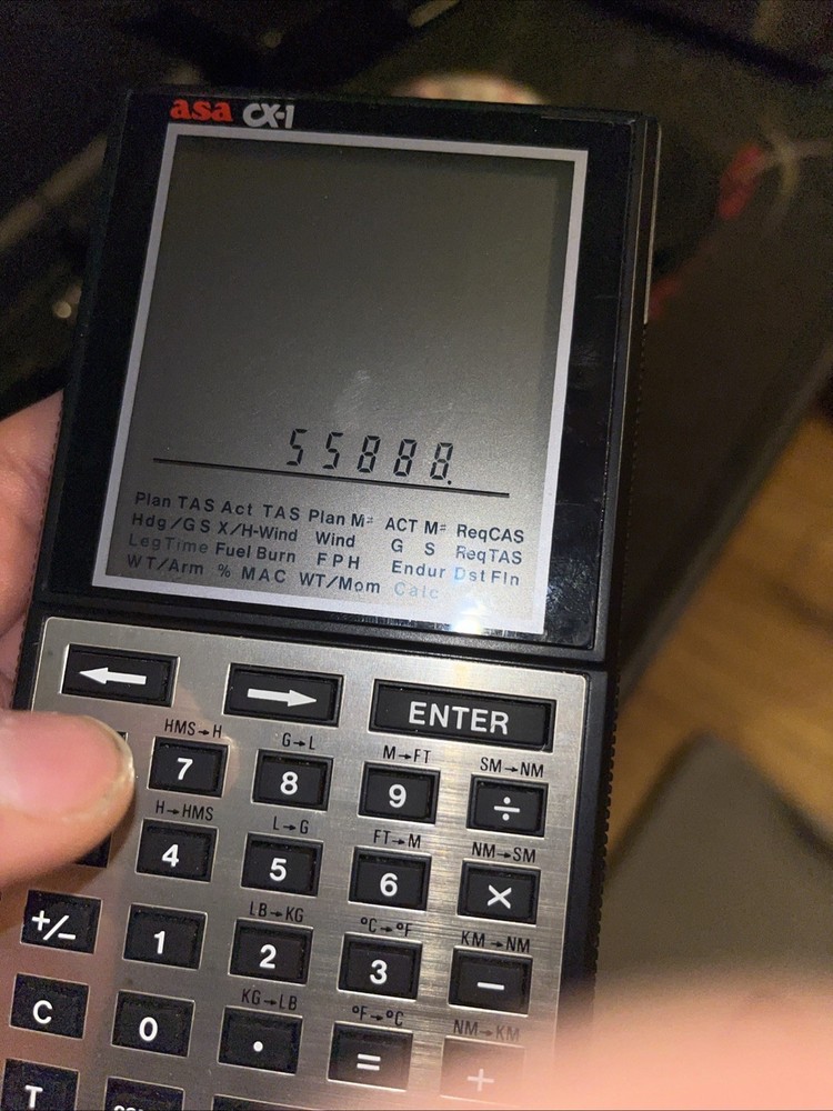 Air Classics ASA CX-1a Pathfinder Flight Computer & Calculator Powers On & Calcs