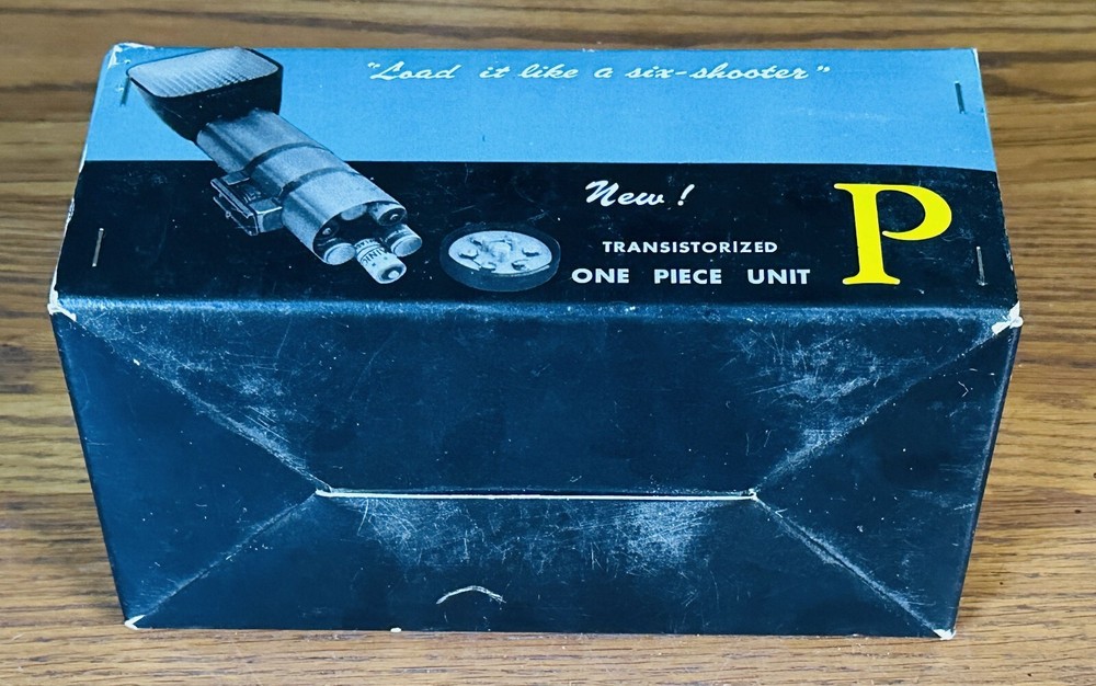 MINICAM TWINKLITE P TRANSISTORIZED ELECTRONIC CAMERA FLASH AS-IS Light Works VTG