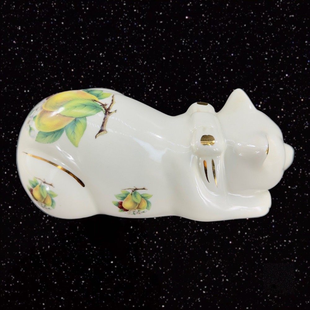 Formalities Baum Bros Ceramic Porcelain Resting Sleeping Painted Cat Figurine