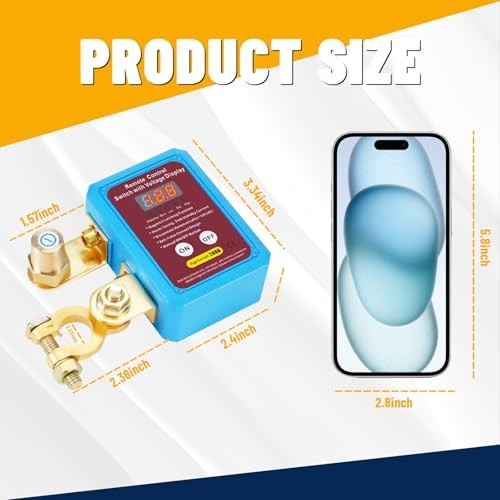 Kill Switch for Car- LED Digital Display Included, Remote With LED screen