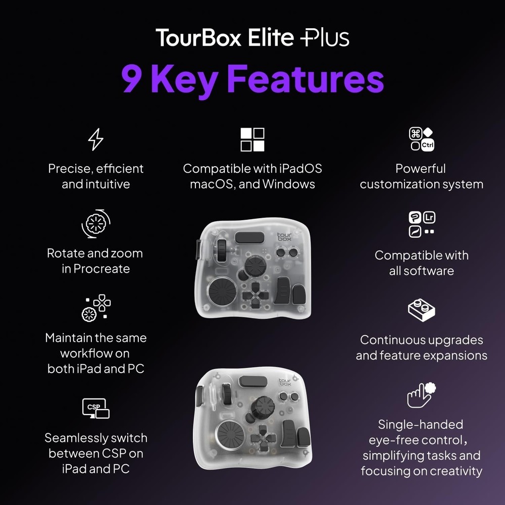 TOURBOX Elite Plus Creative Console