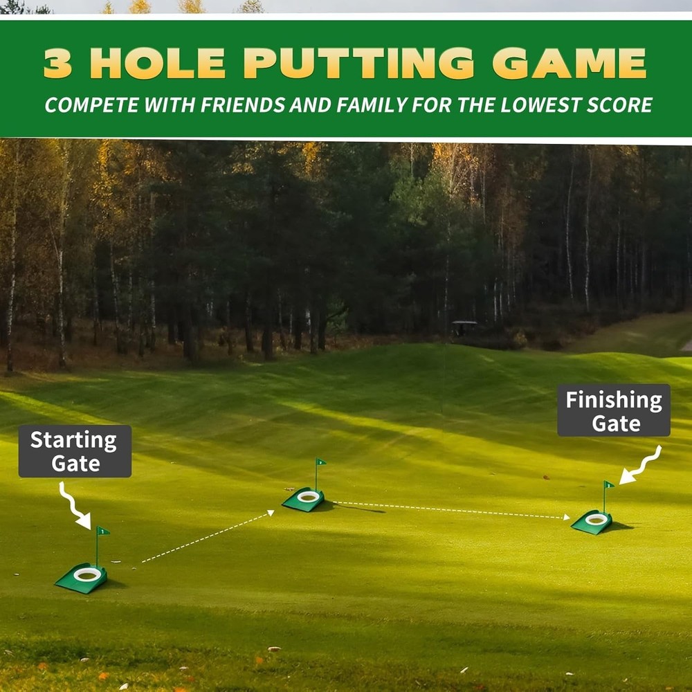 Golf Putting Practice Cup Hole Training Aids Golf Accessories Training Putter...