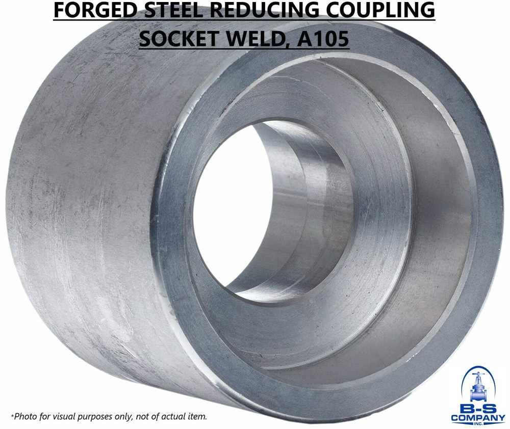 Forged Steel REDUCING COUPLING 3" x 2" Socket Weld A105 3000#