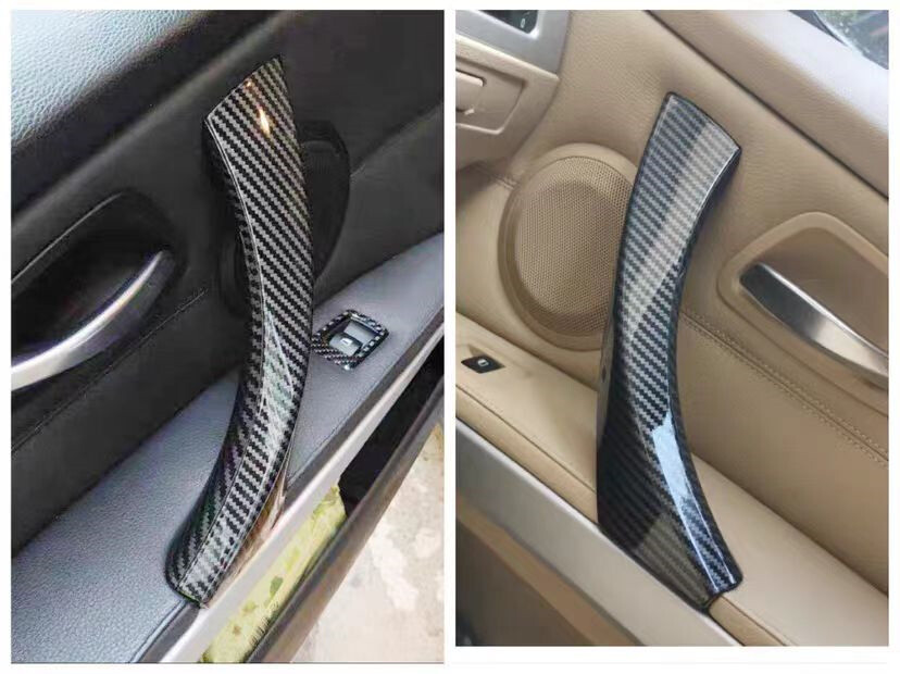 6PCS For 2005-2012 BMW E90 3-Series Interior Door Handle Armrest Pull Trim Cover