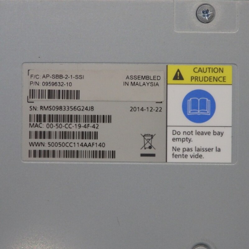 StorSimple Storage Array 5000/7000 Controller AP-SBB-2-1-SSI 0959632-10