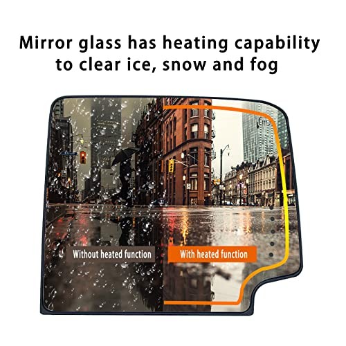 Right Passenger Side Heated Towing Mirror Glass Right (Passenger Side)
