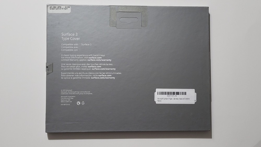 Microsoft Surface Pro 3 Type Cover (Brand New) - Black