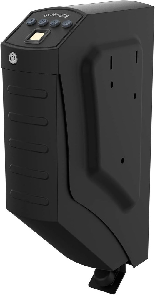 Compact Biometric Handgun Safe with LED Light - Secure Storage Solution