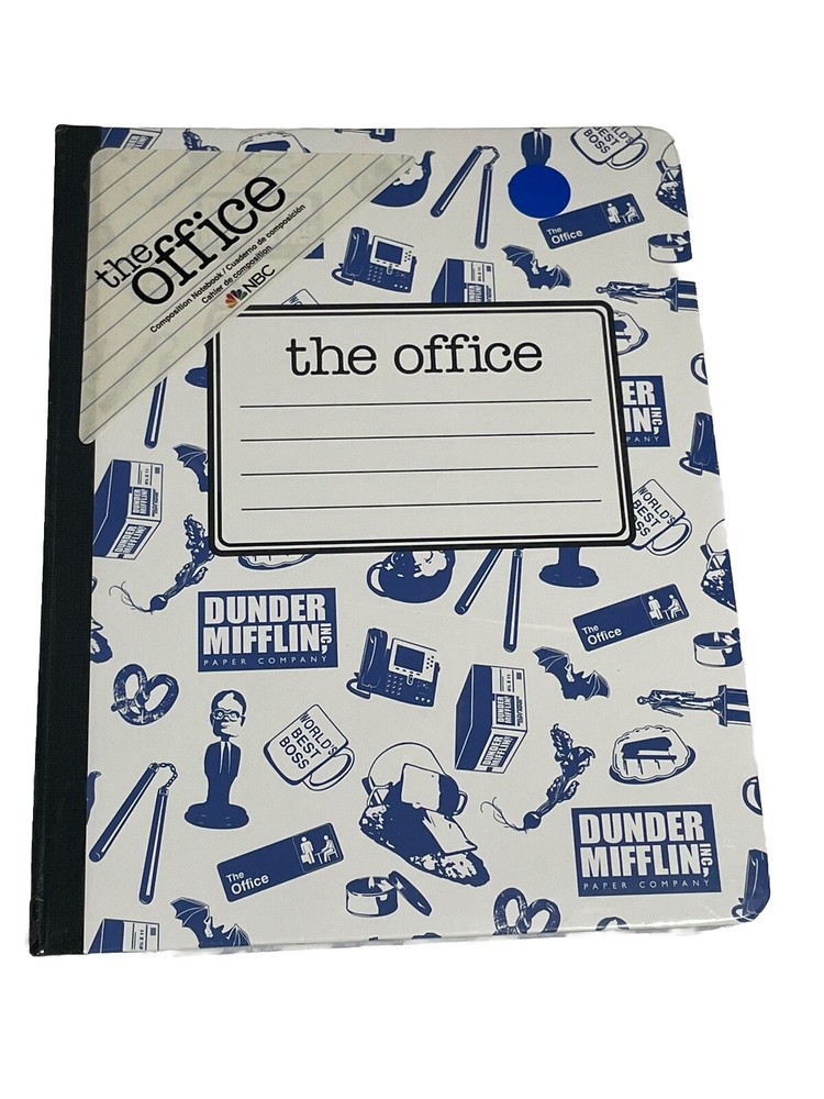 The Office Composition Notebook Dunder Mifflin 9.75" x 7.5” Journal from NBC