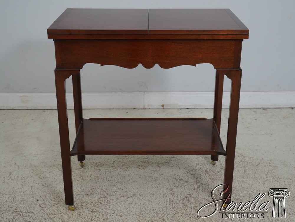 L62569EC: SMITH & WATSON Flip Top Mahogany Server Cart