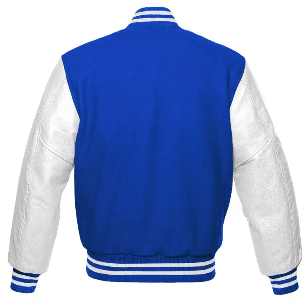 Letterman Duke Blue Devils Blue and White Varsity Jacket