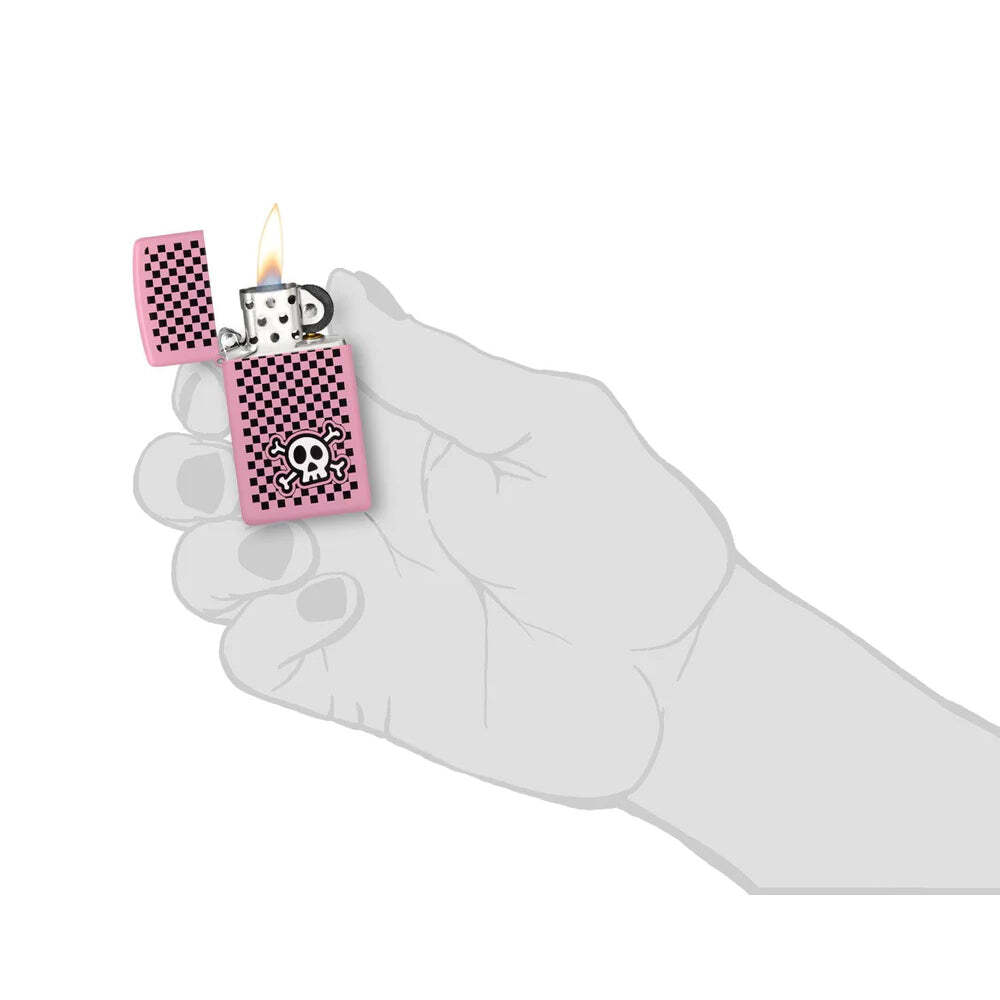 Zippo Checkered Skull Design