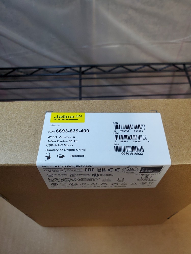 Jabra Evolve 65 TE LINK390A UC Mono