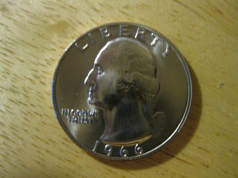 1966 Washington Quarter Dollar Gem+++ BU!! #111600