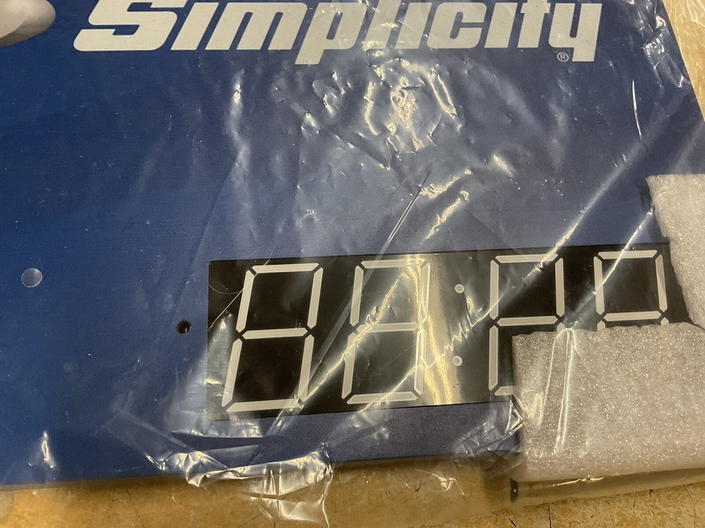 New Simplicity Equipment Advertising Digital Wall Clock