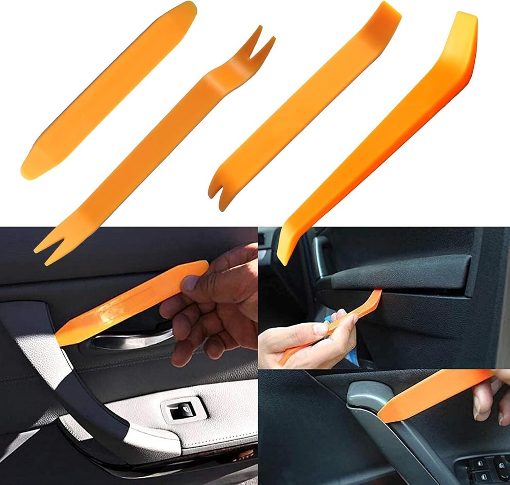 4pcs Auto Door Clip Panel Trim Removal Tool Kits Dashboard Installer Pry Tools