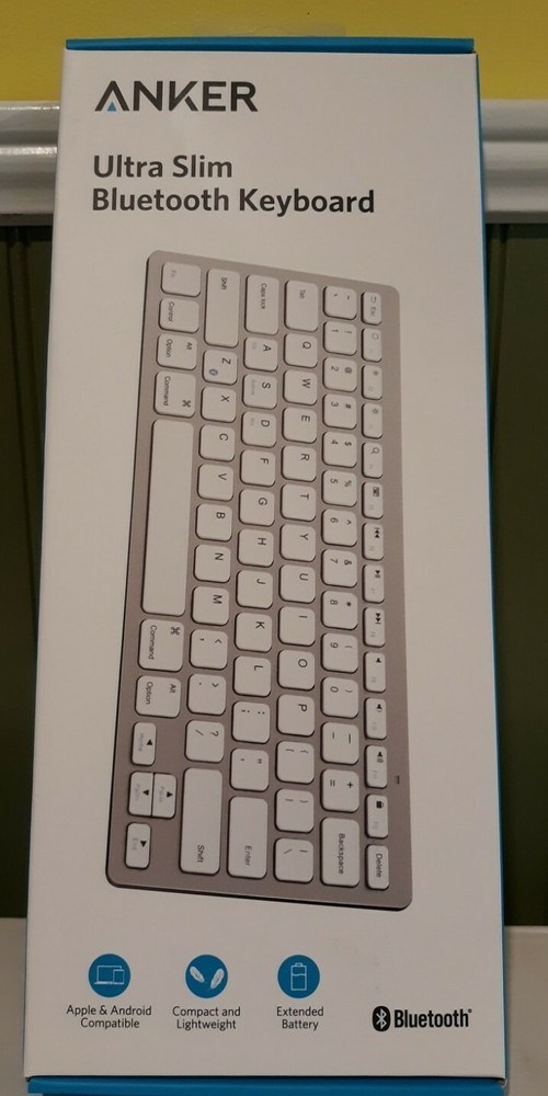 Anker: Ultra Slim Bluetooth Keyboard - Apple & Android Compatible- White