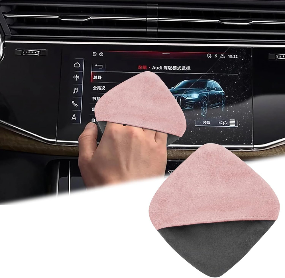 Car Screen Cleaner, 4.1''×4.1'' Microfiber Dashboard Wipes, Square Microfiber Cl