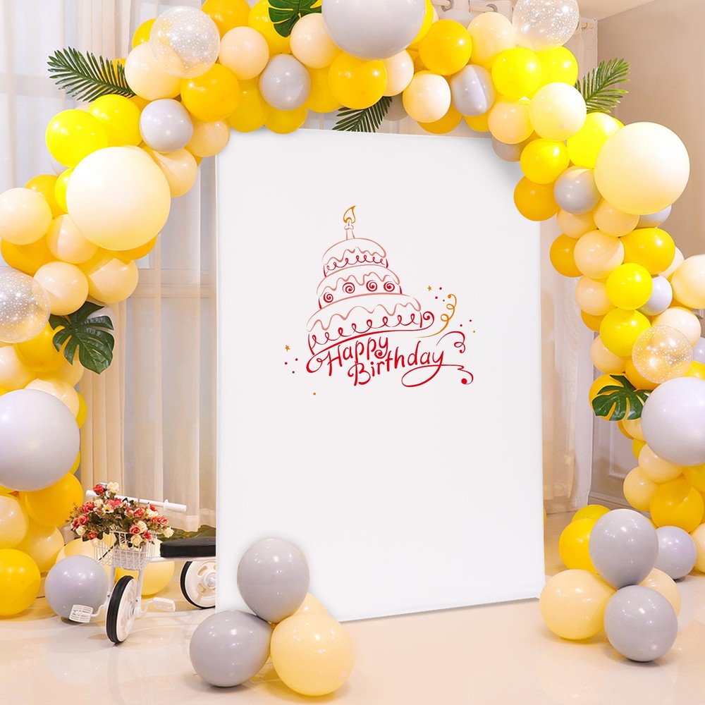 White Backdrop Stand Iron Wedding Backdrop Stand Wedding Backdrop Frame F/ Party