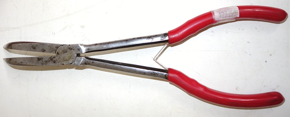 Mac Tools 90° Bent Tip Long Needle Nose Pliers Spring Loaded Handle