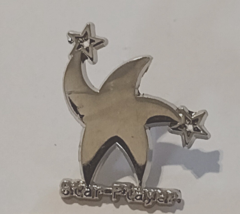 Star Player Silvertone Award Lapel Pin
