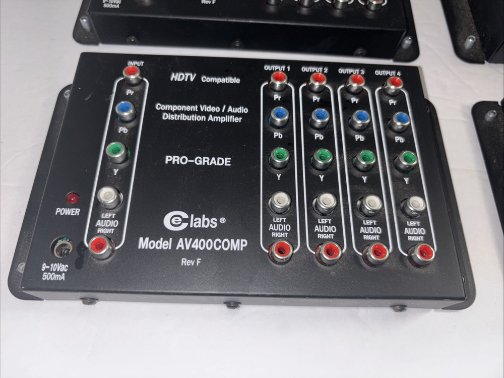 4-CE Labs Model AV 400COMP component Audio & Video Distribution Amplifier