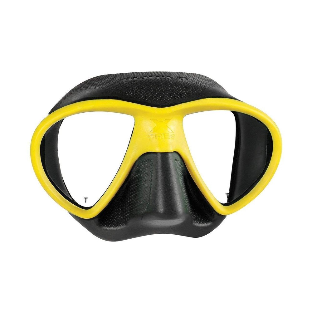 Open Box Mares X-Free Dive Mask - Color: Yellow/Black