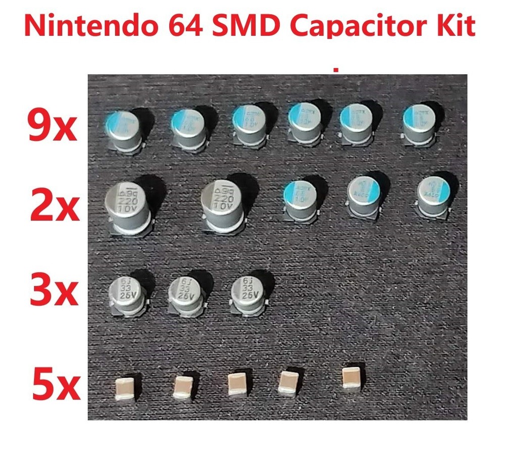 Nintendo 64 Capacitor Replacement Repair Kit / FOR All Models