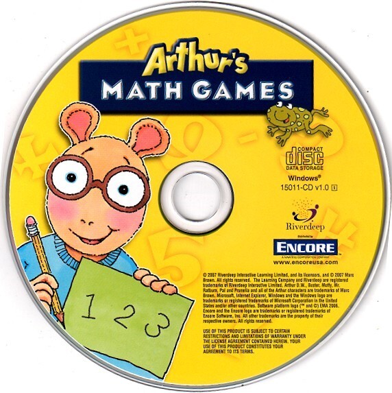 Arthur's Math Games (Ages 4-7) (PC-CD, 2006) for Windows - NEW CD in SLEEVE