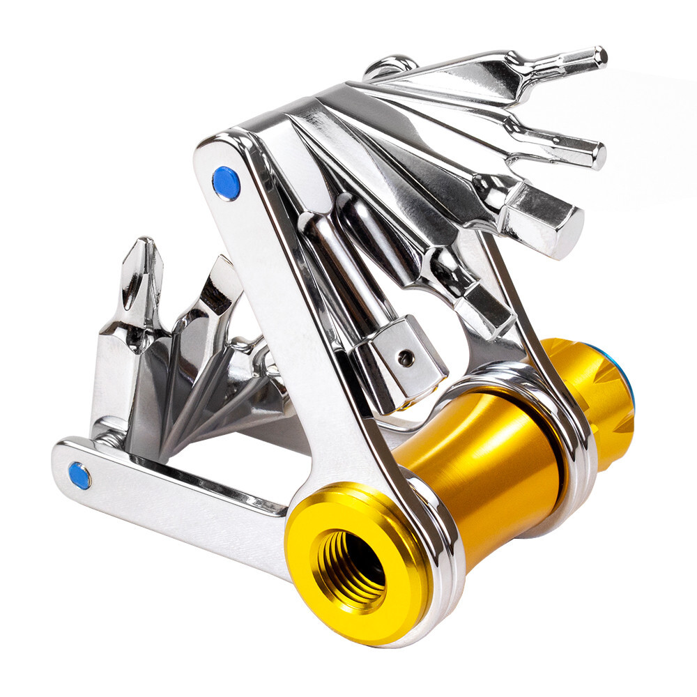 Serfas ST-11i 11-Function Multi-Tool 2/2.5/3/4/5/6/8mm, Torx, CO2 Inflator, more
