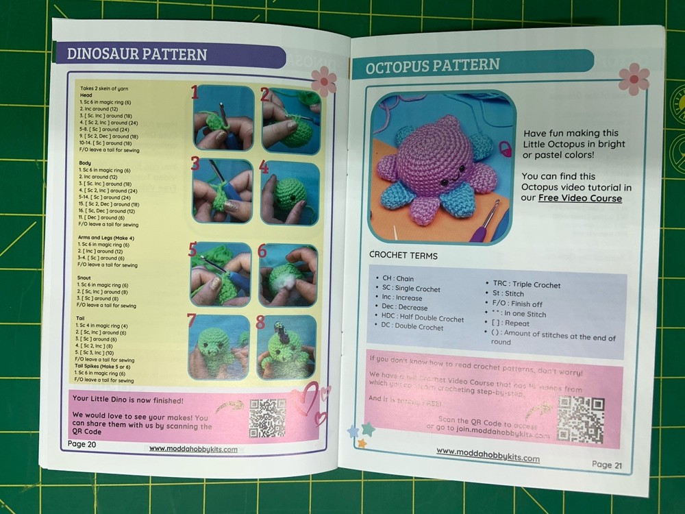 Modda Crochet Kit for Beginners Adults & Kids Backpack Tools Set & Video Course