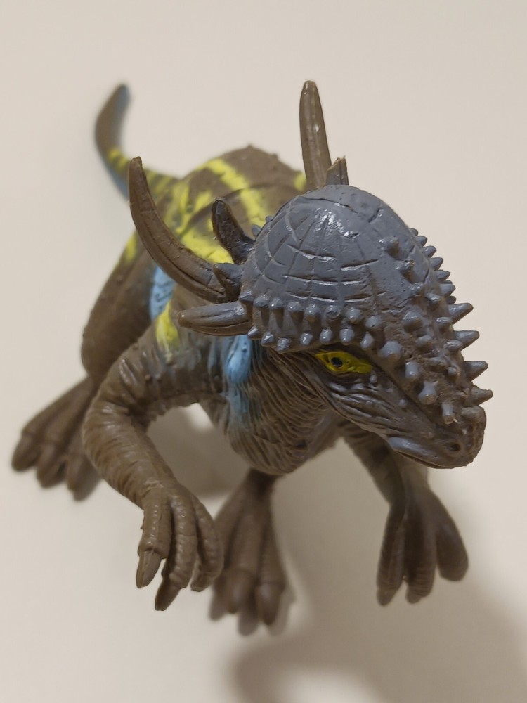 3 Toy Lot Bundle Dinosaurs Triceratops Pachycephalosaurus Lizard