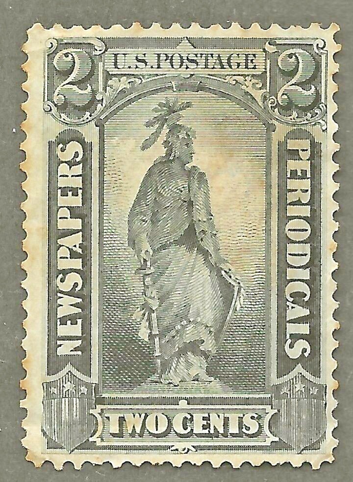 U.S. Scott #PR9   1875 2-Cent Newspaper Stamp, Used