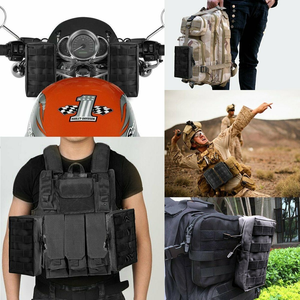 Tactical MOLLE Pouch Multi-Purpose Compact EDC Utility Pouch Admin Organizer