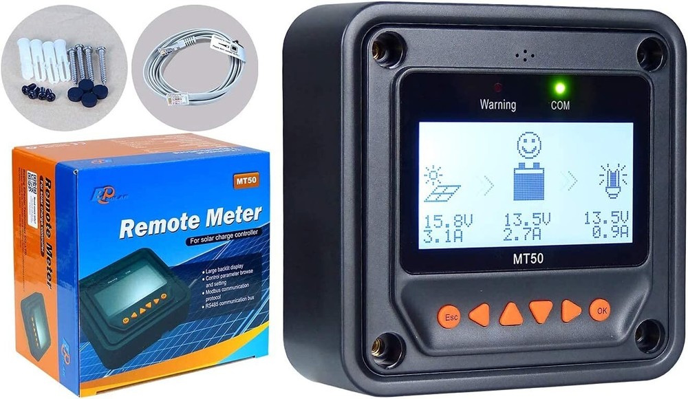 EPEVER MT50 Remote Meter LCD Use For Solar Charger Controller Tracer Regulator