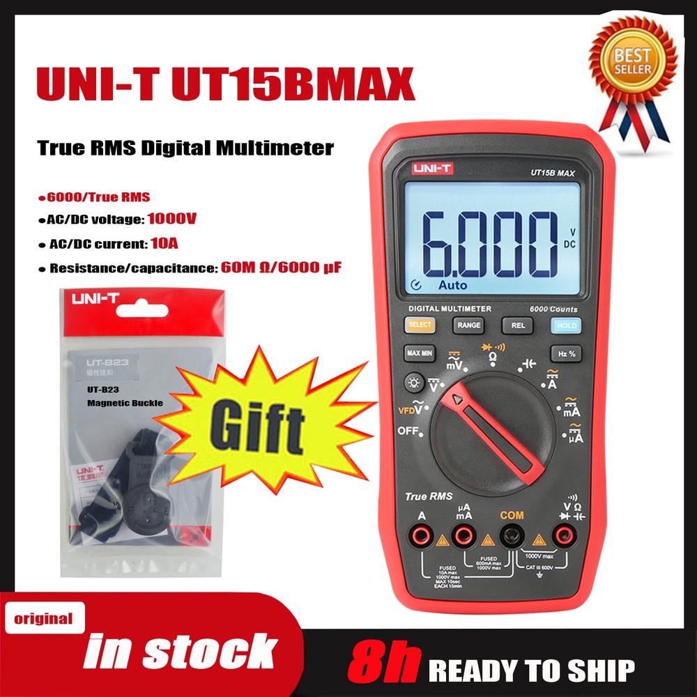 UNI-T UT15B MAX/UT17B MAX/UT18B MAX Digital Handheld Multimeter True RMS ✦KD