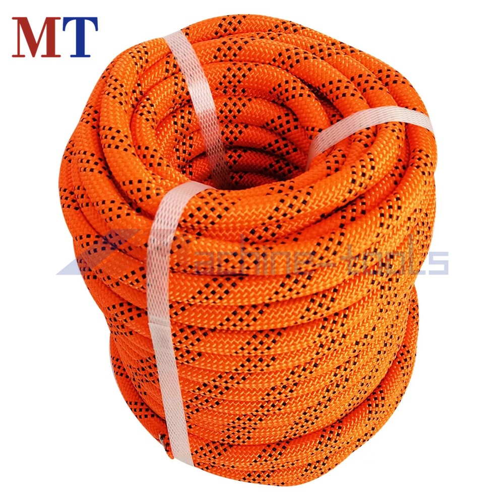 1/2" × 100' Bull Rope Breaking Strength 6180Lbs Double Braid Polyester Rope
