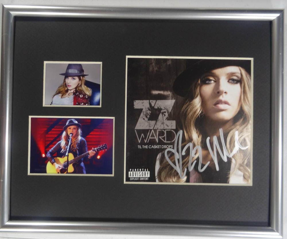 SIGNED ZZ WARD AUTOGRAPHED CD DISPLAY CERTIFIED AUTHENTIC PSA # AG61548