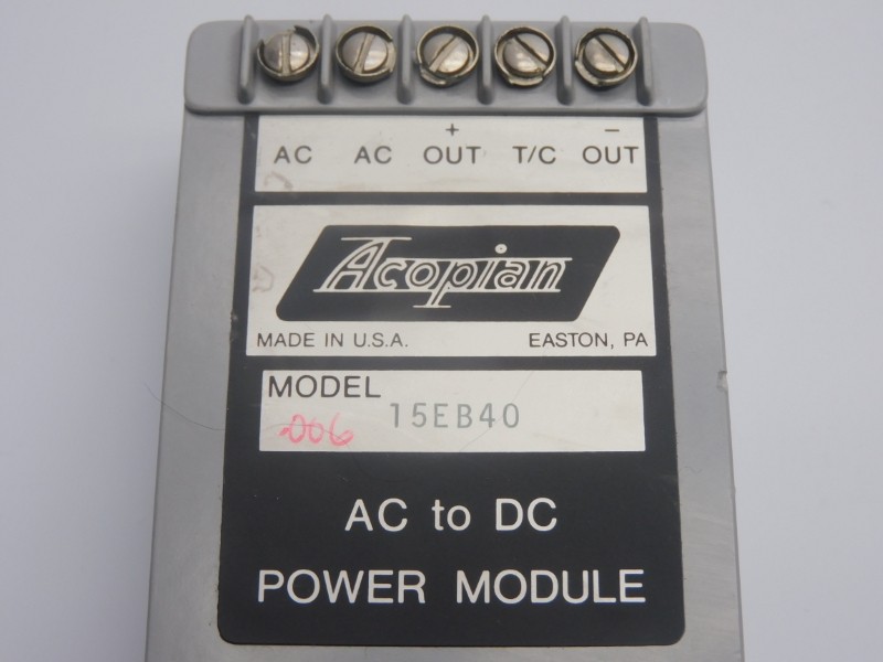 ACOPIAN 15EB40 NSNP