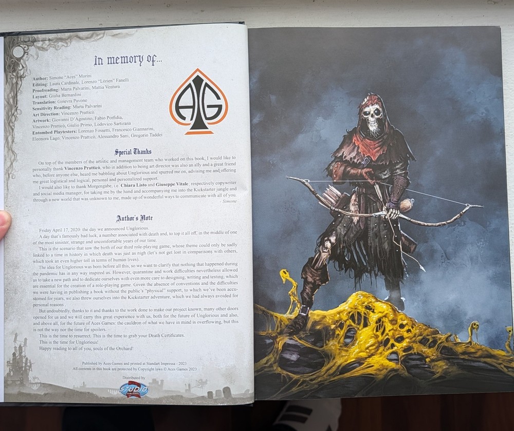 Unglorious RPG Core + Expansions Bundle Necronomicon GM Screen Dice